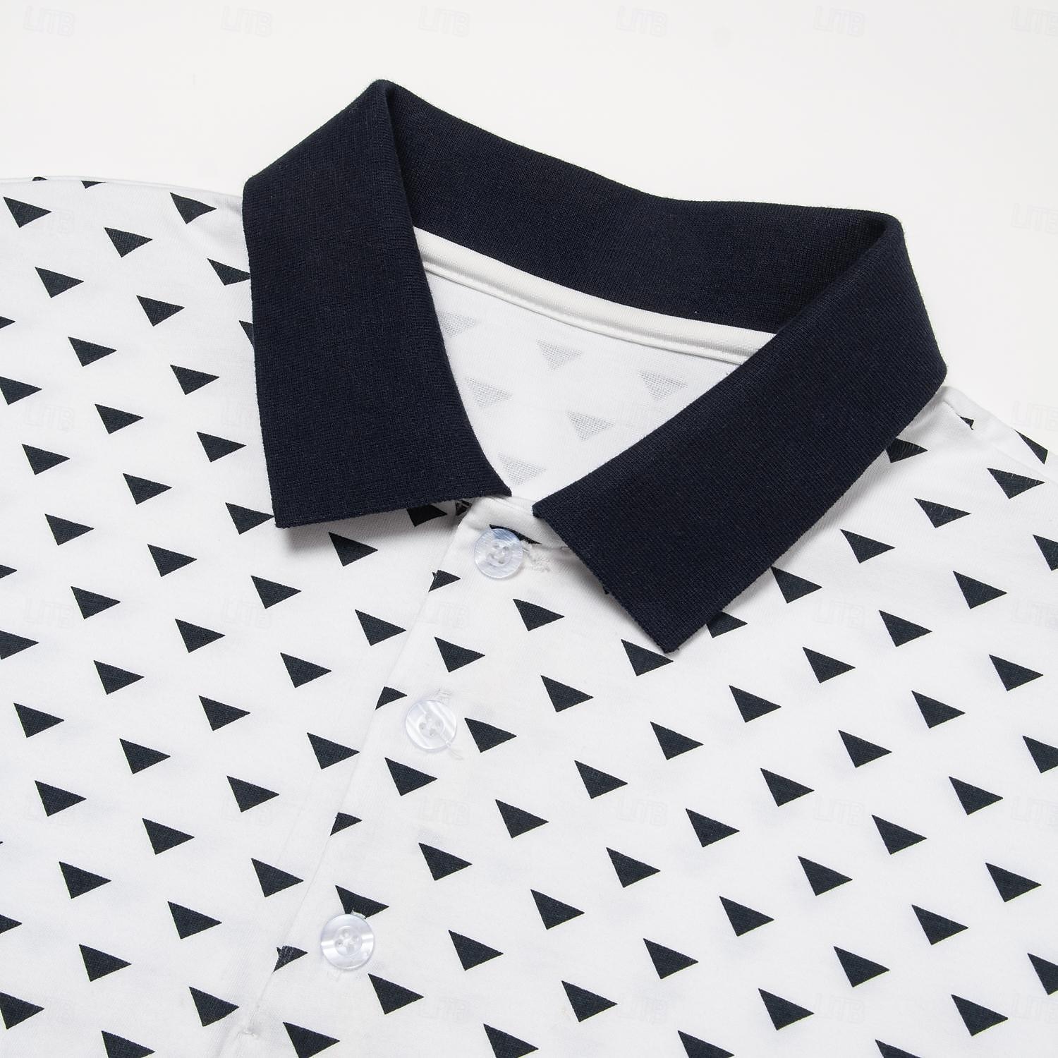 Homme Plaid Manche Courte Polos Col Rabattu Occasionnel Vêtement décontracté de travaile Formel Extérieur Soirée Imprimé Été Noir de 2025 ? $26.99 –P4