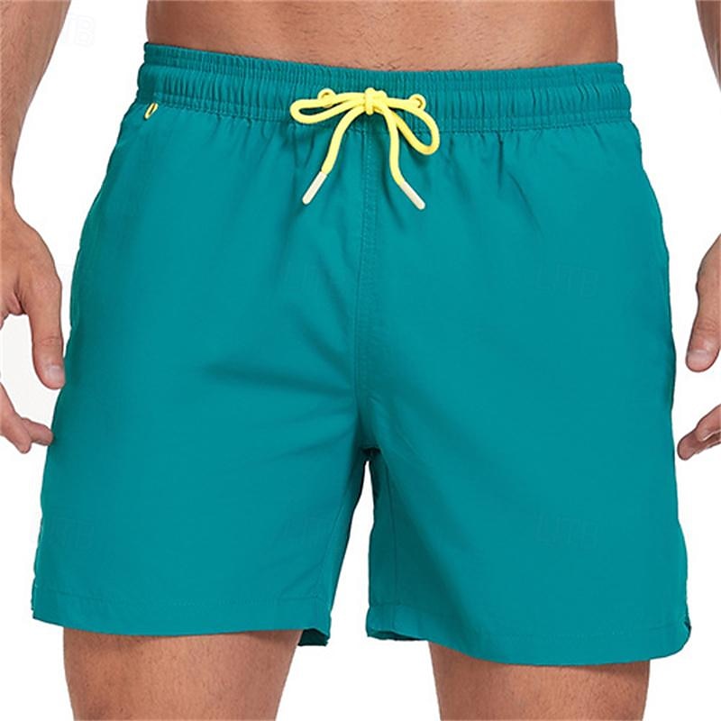 Hombre Pantalones de Surf Pantalones de Natación Boxers de Natación Correa Cintura elástica Plano Comodidad Secado rápido Corto Festivos Playa Fin de semana Moda Casual Azul cielo Sandía Roja 2025 - $21.99 –P9