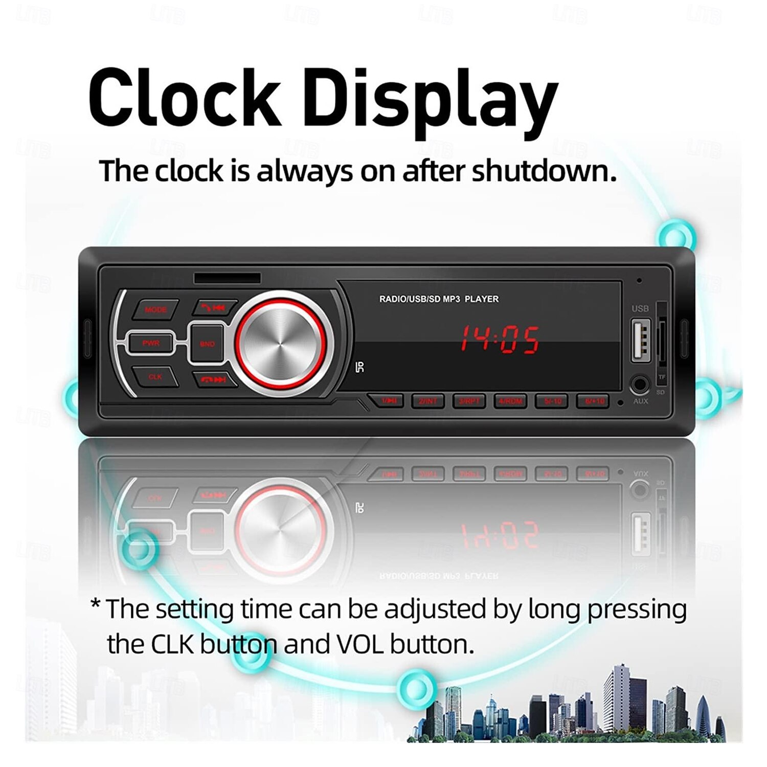 2025年 カーラジオ 1 DIN Bluetooth対応 AUX入力 TFカード Uディスク オートステレオ マルチメディアオーディオ MP3プレーヤー ヘッドユニット リモコン付き  コレクション – $43.99 –P5
