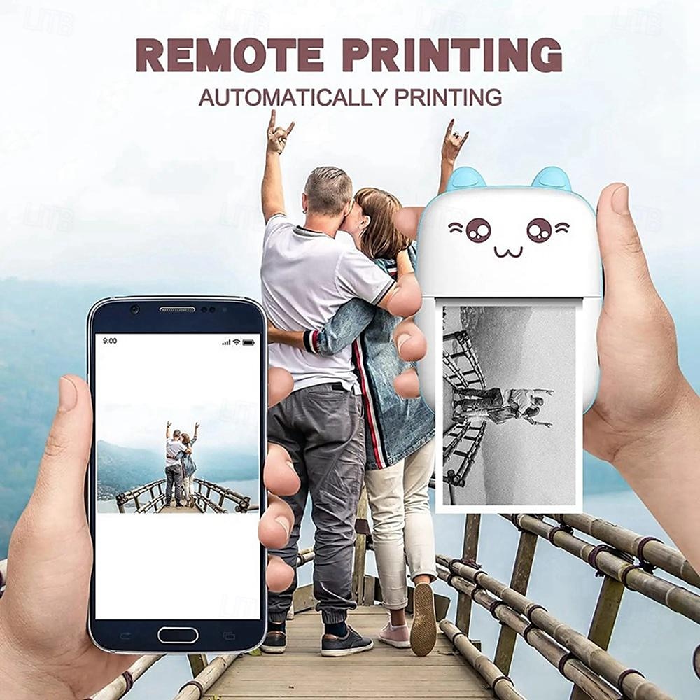 Mini Portable Pocket Mobile Thermal Printer Smart Inkless Printing Stickers Label Photo Wireless Bluetooth Printer 2025 - $33.99 –P3