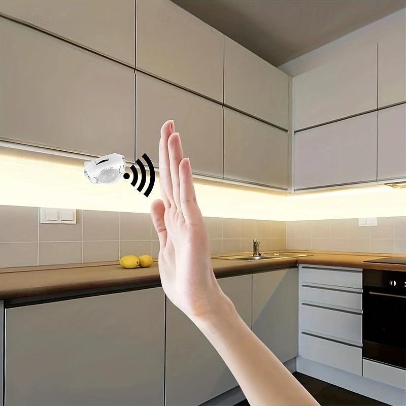 usb wireless pir motion sensor luci di striscia del led 5m 300 led 5v ad alta luminosità cob led nastro armadio da cucina smart night sensor lamp del 2025 a $15.49 –P4