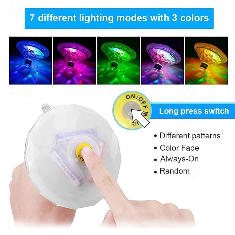 1pc LED Color Changing Floating Pool Lights, Waterproof Matte Finish Swimming Pool Light Float with 7 Modes Lighting Underwater Waterproof Floating Pond Light for Disco Pool Pond Fountain 2025 - $19.99 –P3