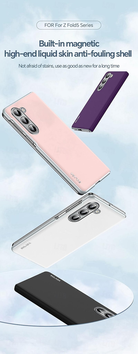 2025年 電話 ケース 用途 サムスンのギャラクシー Z Fold 5 Z Fold 4 バックカバー 磁気吸着ケース ワイヤレス充電をサポート 耐衝撃 レトロ風 PC PUレザー  コレクション – $28.99 –P1