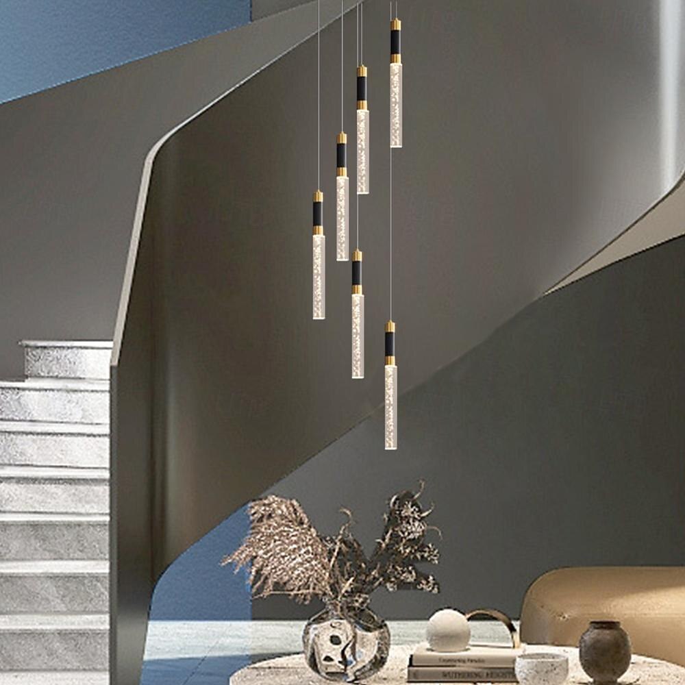 lampada a sospensione a led dimmerabile 35/84/50cm 3//5/8/10/12/15/18-luce lampadari di cristallo ingresso incasso plafoniera design cluster soggiorno bancone bar 85-265v dimmerabile solo con del 2025 a $168.99 –P20