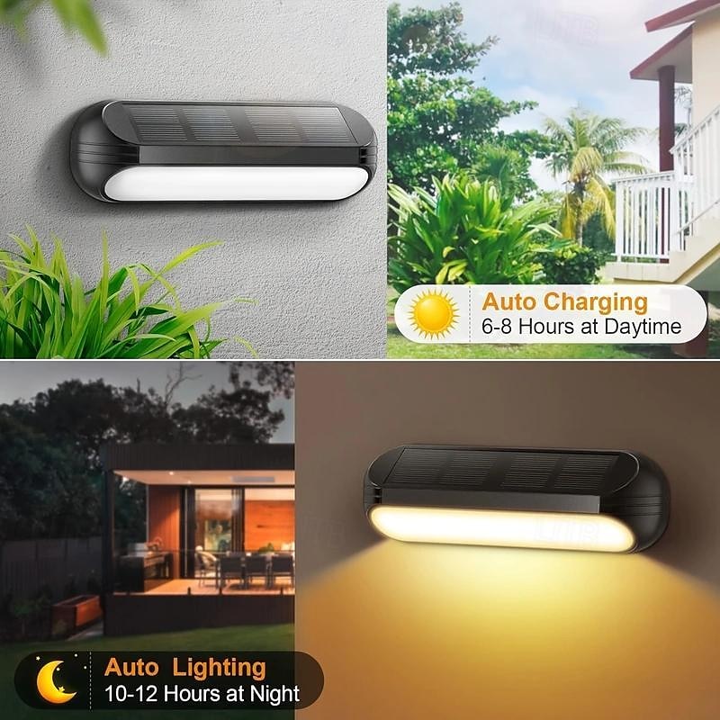 Solar Outdoor Deck Lights, Upgraded RGB Solar Fence Lights with Color Changing & Warm White Mode, Waterproof LED Solar Powered Lights for Yard, Wall, Stairs, Pool and Step Decor 2025 - $25.99 –P6