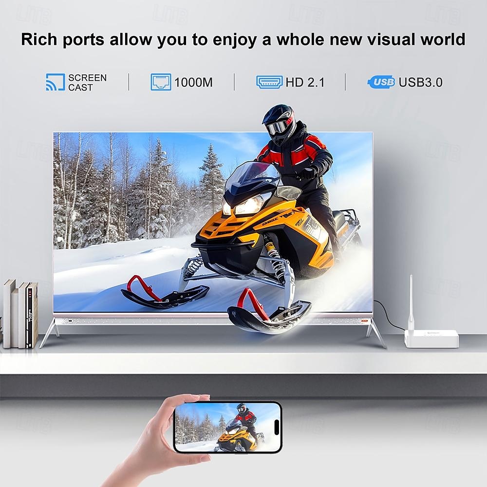 Android 11 и выше ТВ-бокс Заводской Аутлет H96 MAX S928X M12 8K 8K Cortex A55 4GB 8GB 128Гб 64Гб 32Гб 2025 - $245.59 –P9