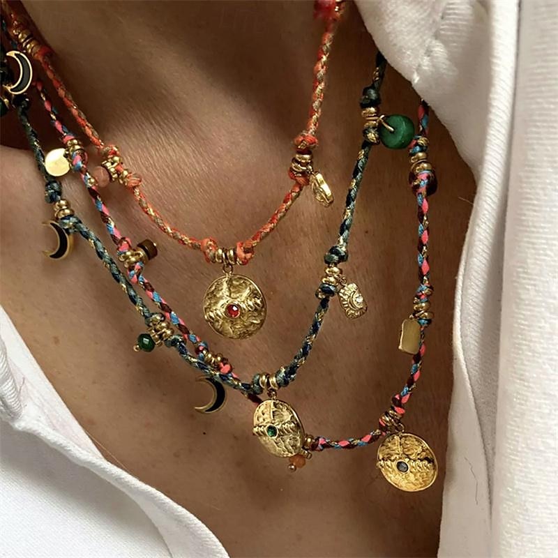 1 stuk Ketting For Dames Straat Dagelijks Legering Retro Munt 2025 - $12.99 –P7