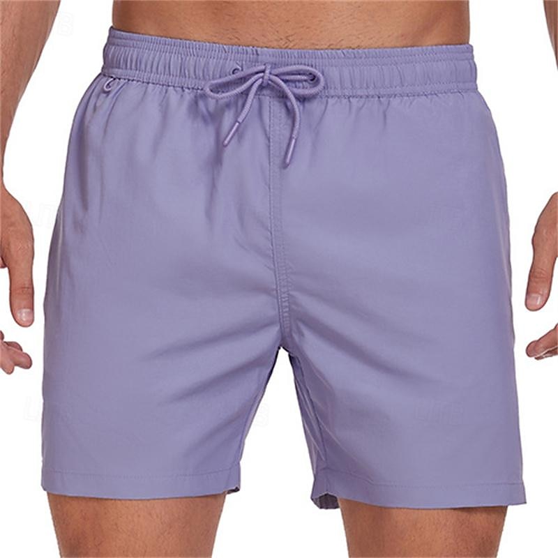 Hombre Pantalones de Surf Pantalones de Natación Boxers de Natación Correa Cintura elástica Plano Comodidad Secado rápido Corto Festivos Playa Fin de semana Moda Casual Azul cielo Sandía Roja 2025 - $21.99 –P14