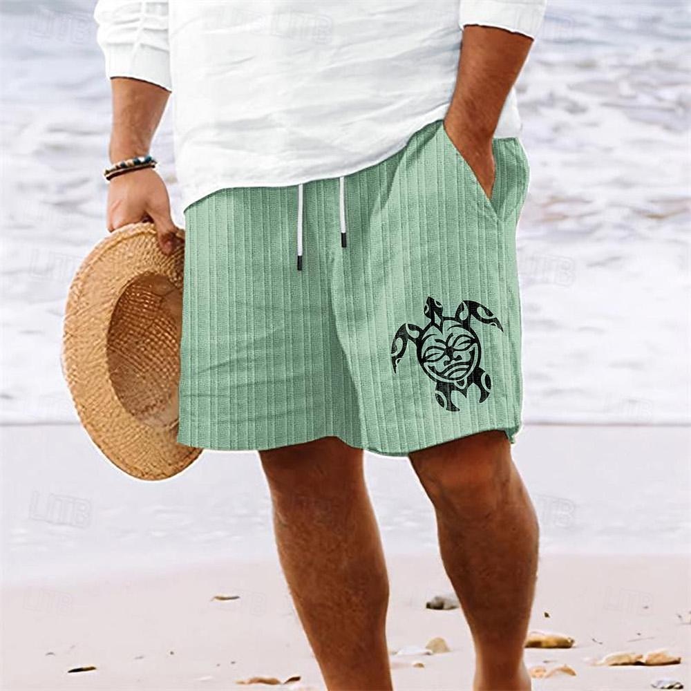 Per uomo Pantaloncini Pantaloncini estivi Pantaloncini da spiaggia Tasche A cordoncino Vita elastica Tartaruga Comfort Breve Sportivo Giornaliero Per uscire Di tendenza Informale Nero Bianco Media del 2026 a $16.49 –P5