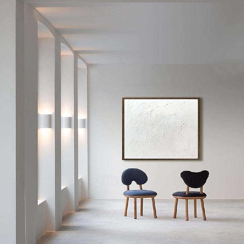 Oversized painted  white 3D textured painting picture on canvasabstract art handmade abstract art boho abstract art painting hand painted  white 3D modern textured painting picture 2025 - $158.99 –P5