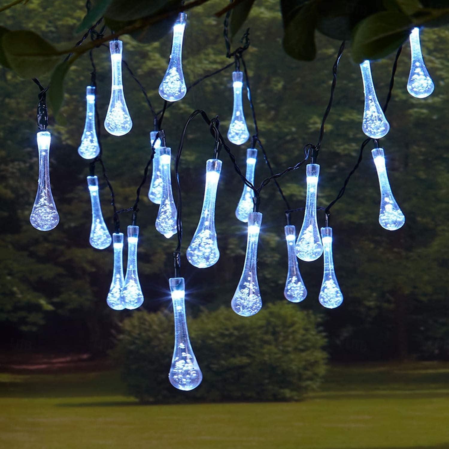 10 m Fényfüzérek 100 LED Meleg fehér Fehér Több színű Kreatív fényfüzér Nap- Szabadtéri Vízálló Solarno napajanje 2025 - $27.99 –P12