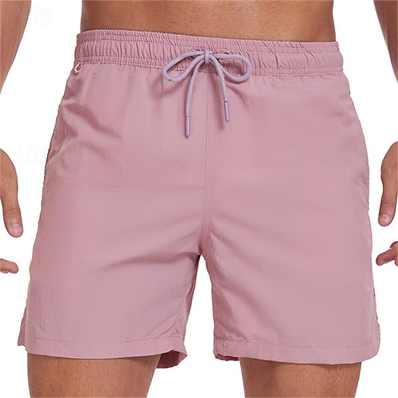 Hombre Pantalones de Surf Pantalones de Natación Boxers de Natación Correa Cintura elástica Plano Comodidad Secado rápido Corto Festivos Playa Fin de semana Moda Casual Azul cielo Sandía Roja 2025 - $21.99 –P13