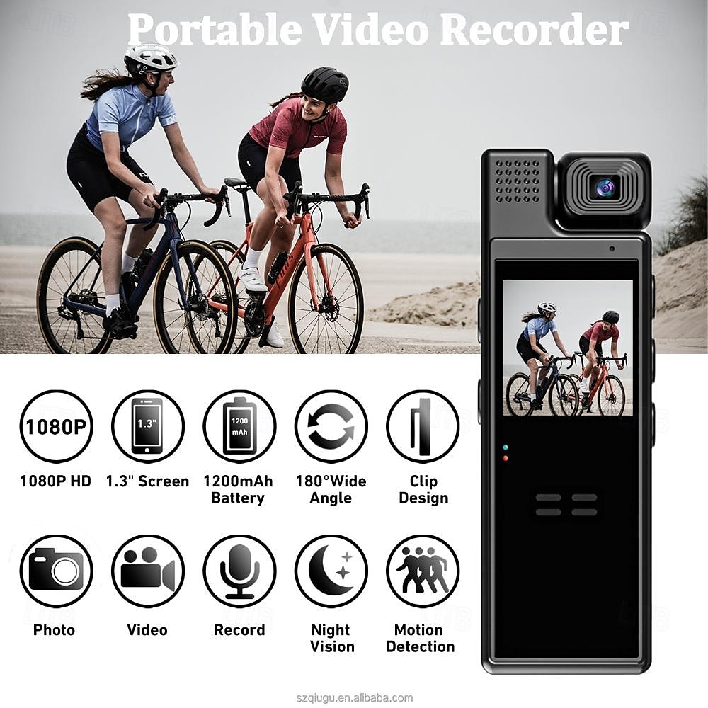 2025年 L9 WiFi アクションカメラ パータブル 録画画像と動画機能 Wi-Fi ミニ 1.3 インチ 48MP 1080p 128 GB ストリート  コレクション – $49.99 –P5