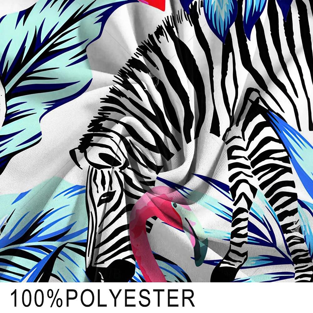 Herr Löv Flamingo Växter Badshorts Boardshorts Boxershorts Medium Midja Mode Designer Surfing Helgdag Strand Ficka Snörning Elastisk midja Designer Kläder 2025 - $19.99 –P3