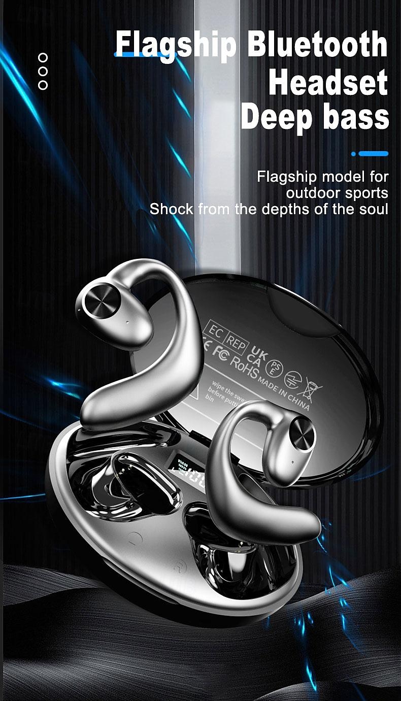 2024 Bone Conduction Headphone Ear Hook Bluetooth 5.2 Sports Stereo HIFI for Apple Samsung Huawei Xiaomi MI Everyday Use Mobile Phone Office Business Travel Entertainment Car Motorcycle 2025 - $20.99 –P1