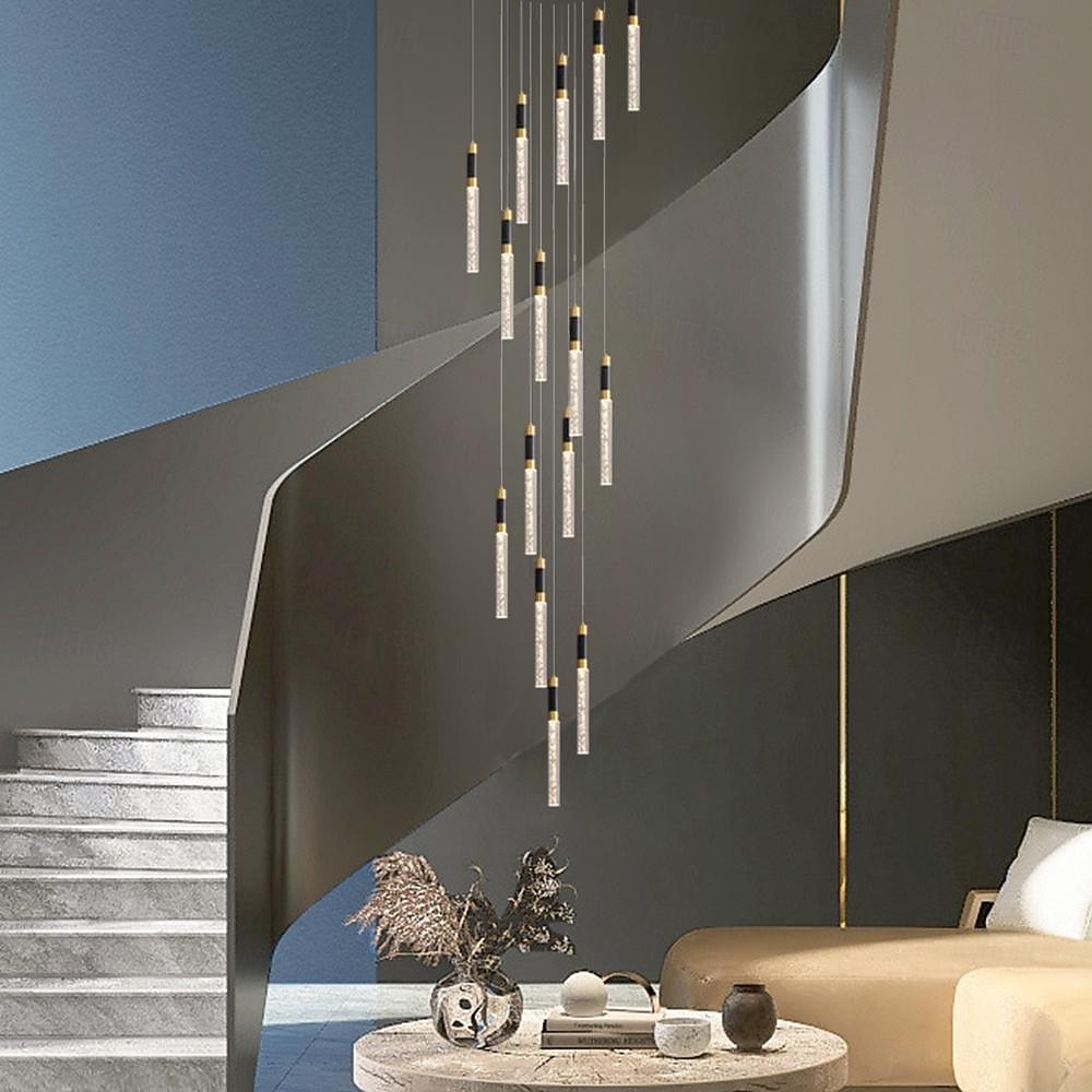 lampada a sospensione a led dimmerabile 35/84/50cm 3//5/8/10/12/15/18-luce lampadari di cristallo ingresso incasso plafoniera design cluster soggiorno bancone bar 85-265v dimmerabile solo con del 2025 a $168.99 –P17