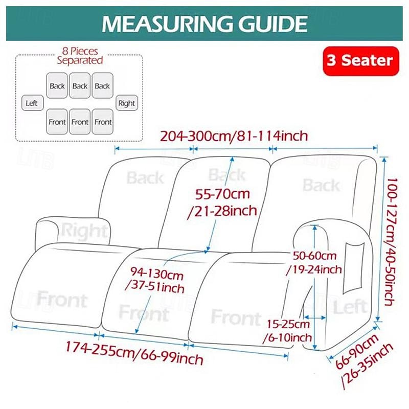 Water Resistant Recliner Sofa Cover Non-slip Massage Lazy Boy Full Coverage Single Seat Couch Cover Armchair Covers 2025 - $42.99 –P3