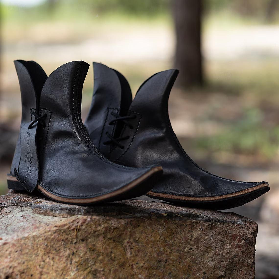 Vintage Medieval Renaissance Shoes Boots Flat Jazz Boots Fairy Ranger Elven Fancy Dress Men's Women's Celtic Pirate Fantasy Halloween Carnival Masquerade Casual Daily LARP Ren Faire Adults' Shoes 2026 - $60.99 –P13