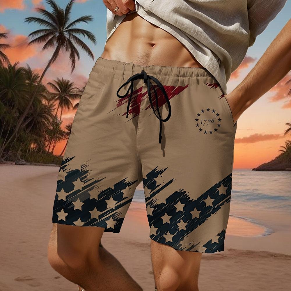 Homme Drapeau Drapeau Américain Drapeau national Shorts de bain Shorts de Surf Caleçons de Bain Taille Moyenne Mode Streetwear Designer Occasionnel Quotidien Fête Avec Poches Cordon de serrage Taille de 2025 ? $17.99 –P6