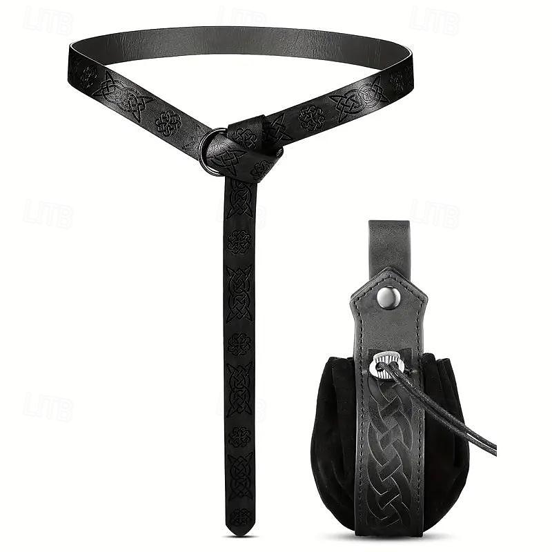Medieval Renaissance Waist Belt Viking Fancy Dress Men's Women's Celtic Viking Fantasy Halloween Carnival Performance LARP Adults Belt Sscabbard Magic Bottle 2025 - $14.99 –P6