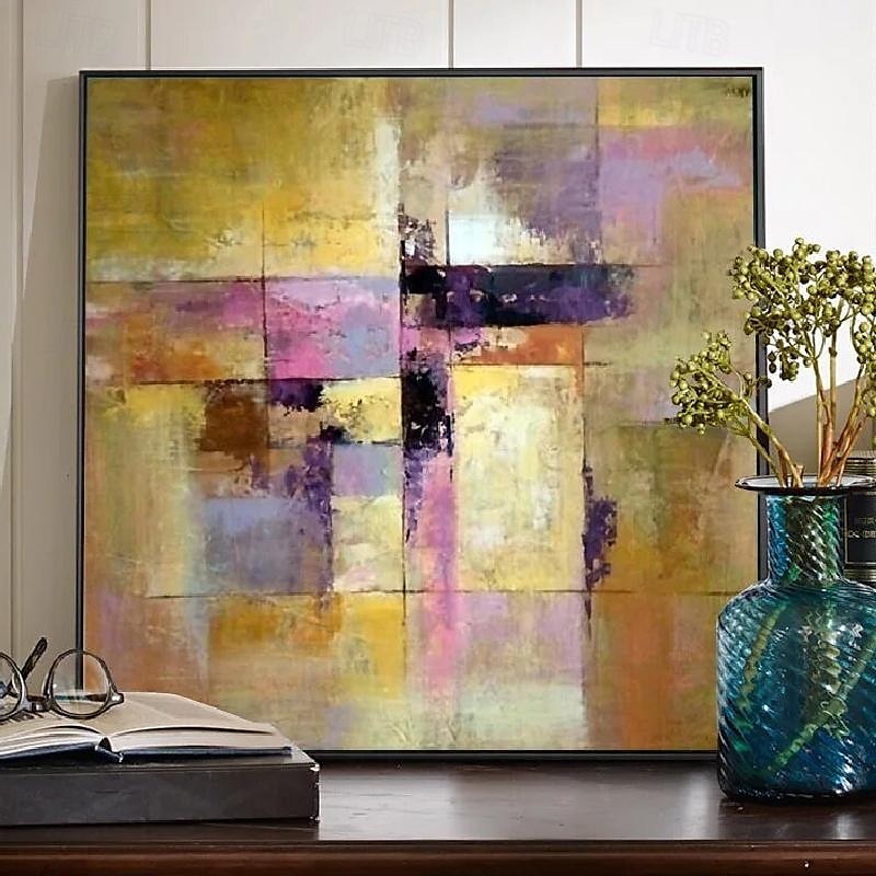 abstraktes goldenes Ölgemälde auf Leinwand, handgefertigt, modernes Ölgemälde, handgemalt, großes abstraktes Ölgemälde, Wandkunst, Gemälde für die Heimdekoration 2025 - $125.99 –P3
