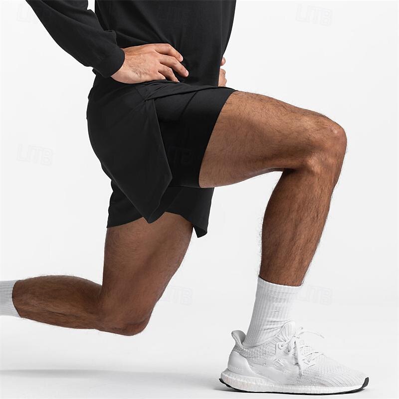 Bărbați Σορτς για τρέξιμο Pantaloni Sport de Sală Pantaloni scurți Buzunar Curea elastică Pantaloni scurți În aer liber Sporturi & Exterior De Atletism Uscare rapidă Ușor Απαλό Maraton Alergat A face 2025 - $18.99 –P2