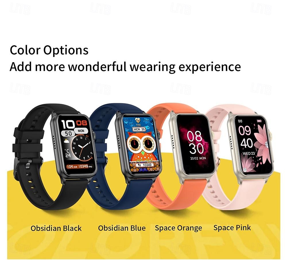 2025年 696 H23 スマートウォッチ 1.57 インチ スマートブレスレット ブルートゥース 歩数計 着信通知 睡眠サイクル計測器 と互換性があります Android iOS 女性 ハンドフリーコール メッセージ受信通知 IP 67 31.5mmウォッチケース  コレクション – $44.99 –P13