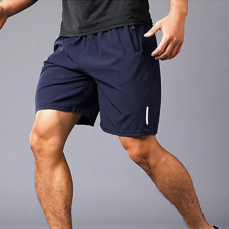 Men's Athletic Shorts Active Shorts Shorts Running Shorts Casual Shorts Pocket Drawstring Elastic Waist Plain Comfort Short Sports Outdoor Daily Going out Fashion Casual Black Blue Micro-elastic 2026 - $10.99 –P8