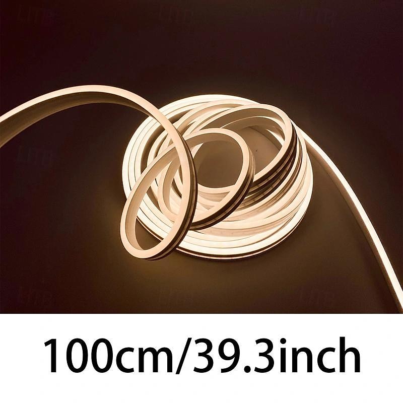 1pc 1-5M/3.28FT-16.4FT, LED, Warm White Neon, Touch Control Switch, 5V Safe Voltage, USB Powered, Cutting Flexible Neon Strip Light, Ambience Creation, For Indoor/Outdoor Decorations, Pathway Lights, 2025 - $11.49 –P11