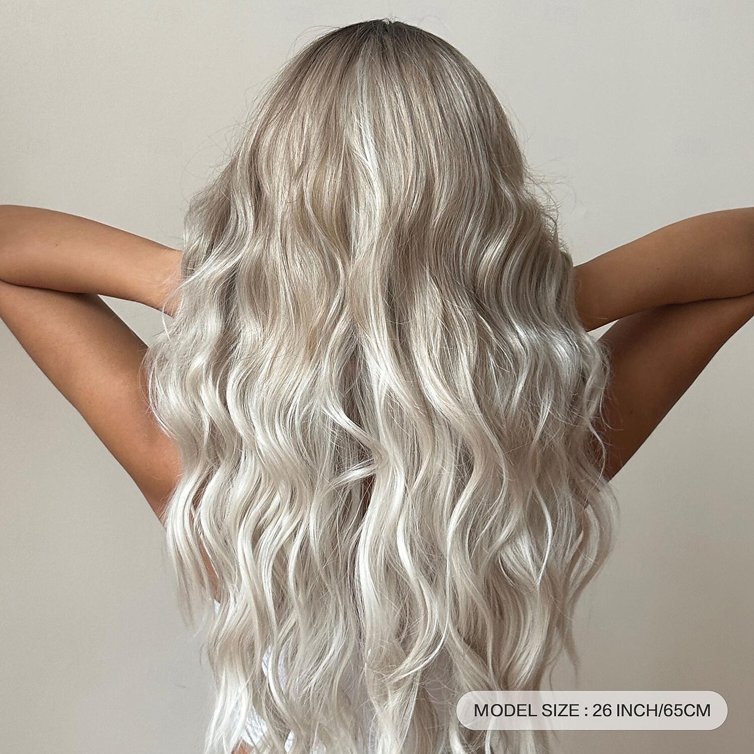 Synthetische pruiken Uniformen carrière Kostuums Prinses Gekruld Golvend Middelste stuk Gelaagd kapsel Machinegemaakt Pruik 66.0 cm Lichtgoud Synthetisch haar Dames Cosplay Feest Modieus Blond Natuur 2026 - $28.99 –P5