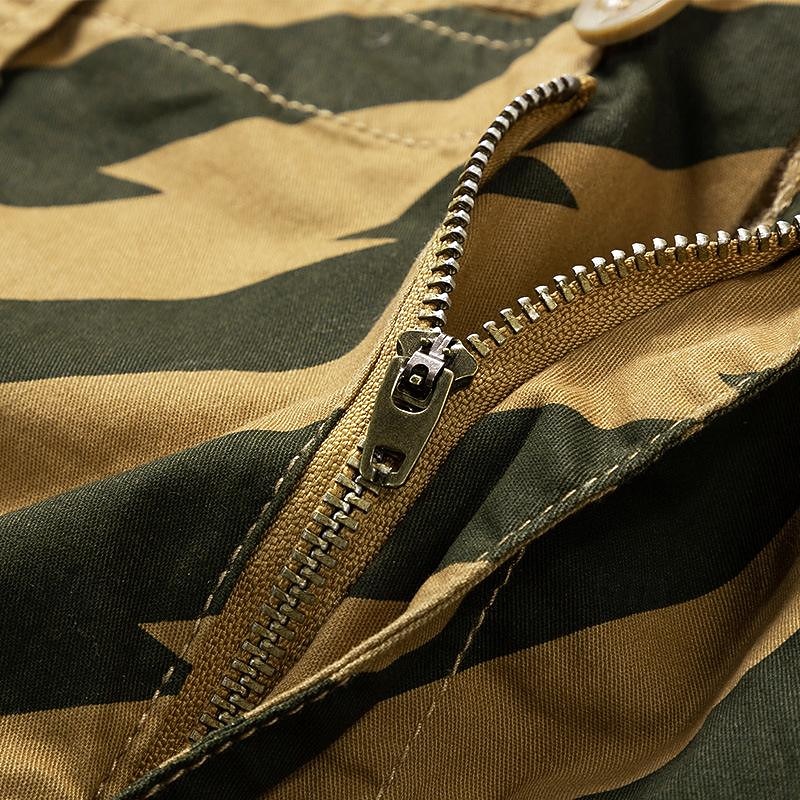 Herre Taktiske shorts Cargoshorts Shorts Knapper Multi lomme Stripe Anvendelig Knelengde utendørs Daglig Camping & Vandring Mote Klassisk Svart Militærgrønn 2025 - $35.99 –P14