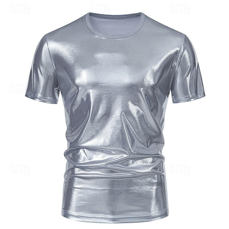 Retro Vintage 1970s Disco T-shirt Disco Round Neck Men's Halloween Carnival Masquerade Event / Party Bachelorette Party Pride Parade Adults' T-shirt 2025 - $22.99 –P4