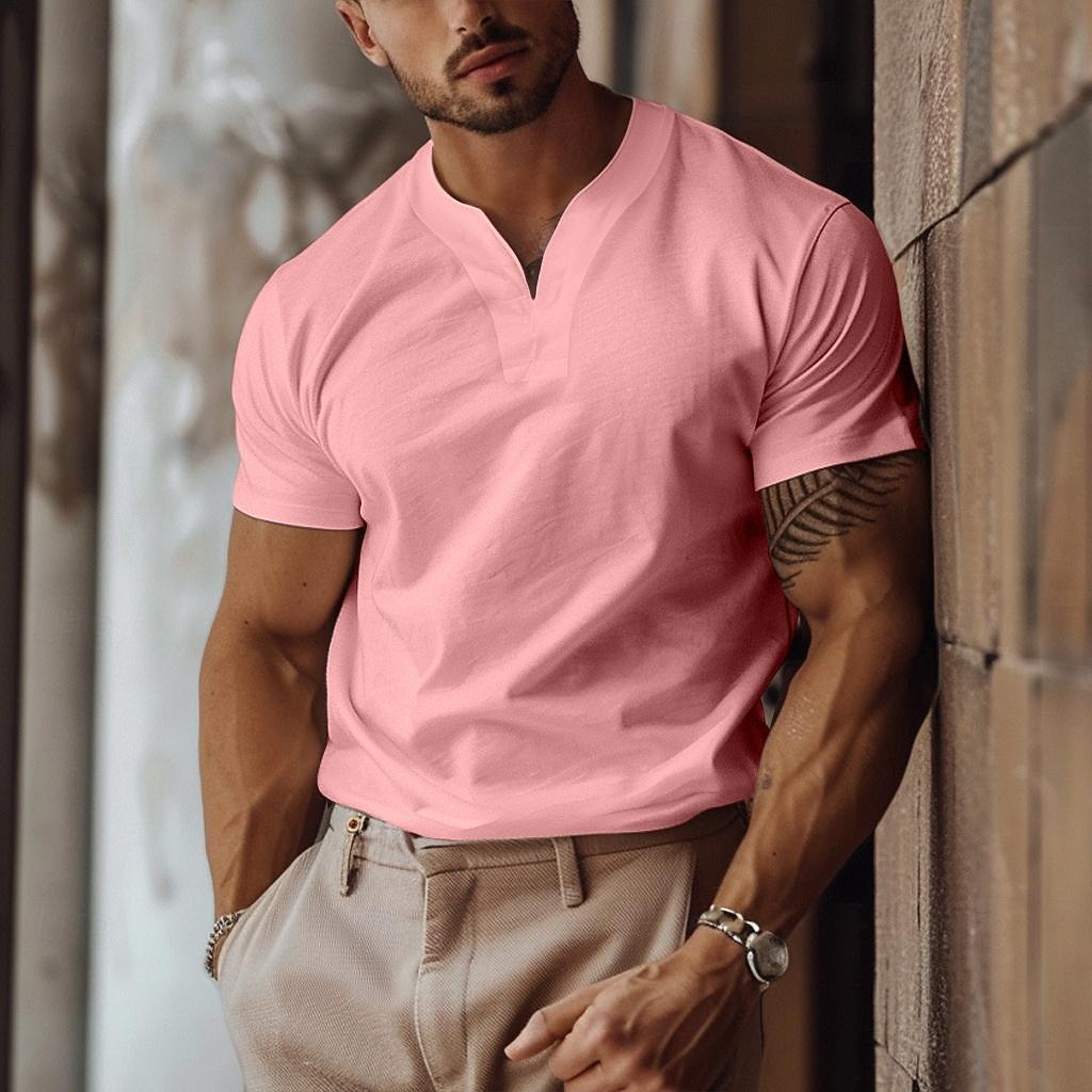 Ανδρικά Μπλουζάκι Κοντομάνικο Λαιμόκοψη Υ Καλοκαίρι Σκέτο Αθλήματα Μοντέρνα Ελαφριά Κλασσικό στυλ Διακοπές Causal Αργίες Μπλε Απαλό Μαύρο Λευκό Κορυφαίο μπλουζάκι για άνδρες 2025 - $16.49 –P13