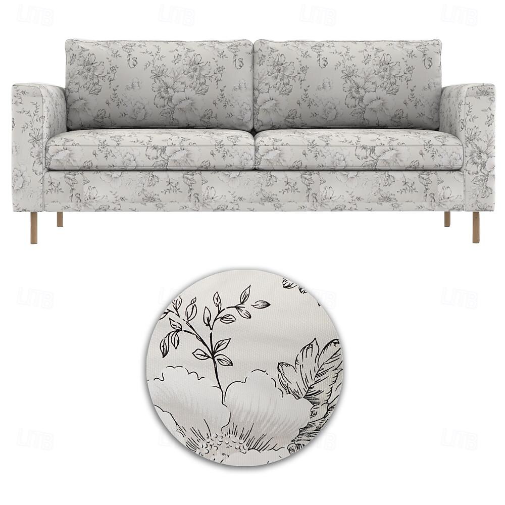 Capa de Sofá de 2 Lugares 3 Lugares 100% Algodão Capa Floral com Almofada de 2025 por $268.49 –P3