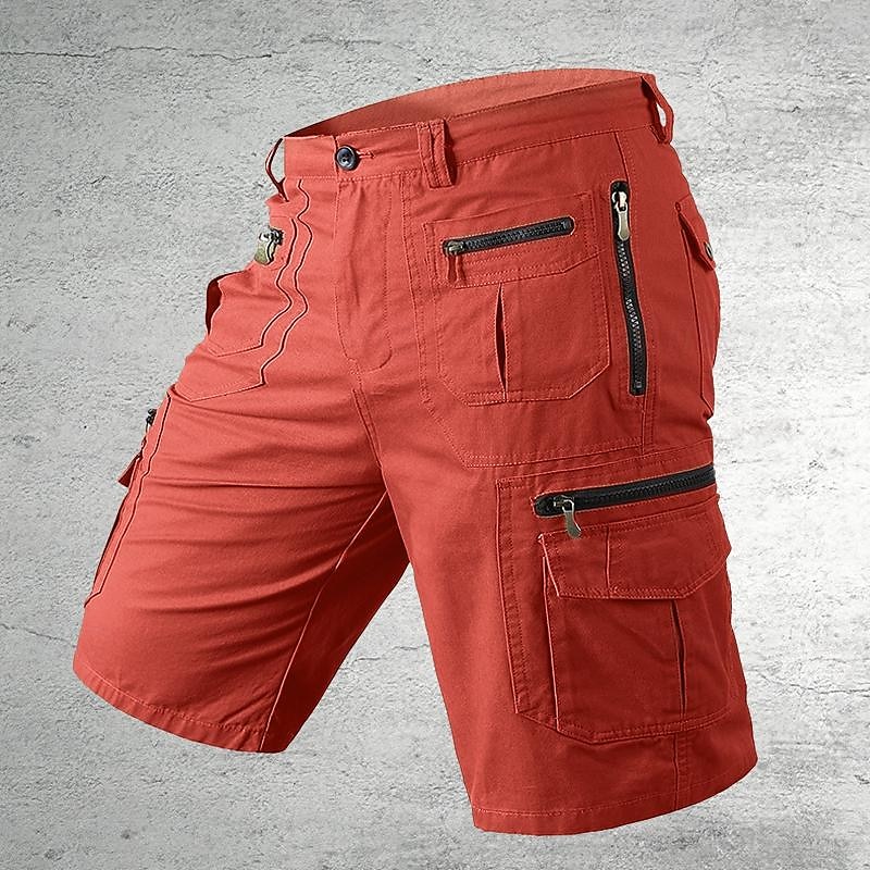 Homens Shorts táticos Bermuda Cargo Calção Shorts de Trilha Botões Bolso multi Tecido Vestível Curto Ao ar livre Diário Acampar e Caminhar Moda Clássico Preto Verde Claro de 2025 por $31.99 –P1