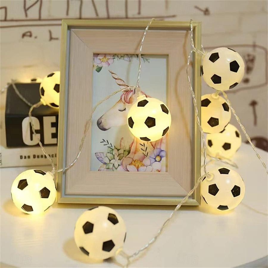 luci della stringa di calcio luci della stringa della palla di sport euro cup usb o funzionamento a batteria 1.5m 3m 6m lucine mix baseball basket calcio calcio luci a led del 2025 a $13.49 –P7