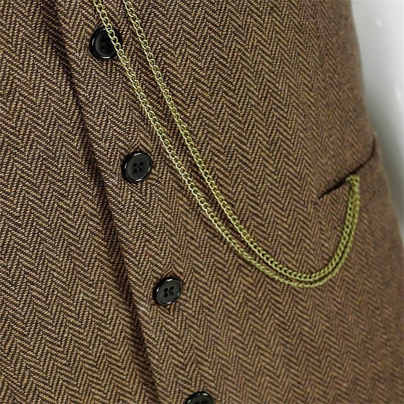 Retrò Vintage Anni Ruggenti Anni 1920 Abiti Gilet Gentiluomo Gangster Costume Per uomo Halloween Carnevale Capodanno Carnevale Festa / Sera Mascherata Adulti Cravatta Gilet Cappello Tutte le stagioni del 2025 a $47.99 –P5