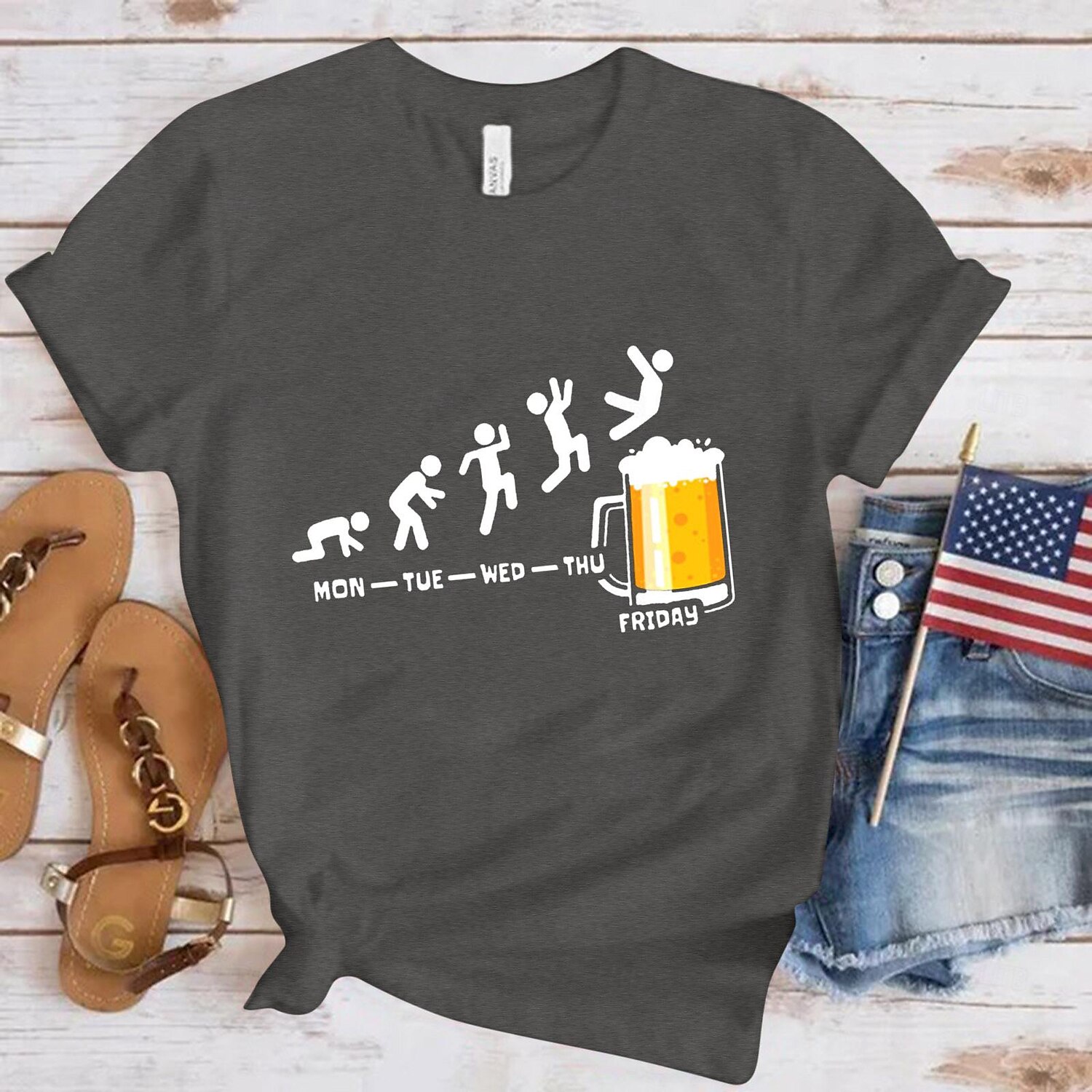 Beer Cosplay Costume T-shirt Print Beer Classic Street Style For Women's Adults' Carnival Oktoberfest Beer Hot Stamping Party Casual Daily 2025 - $17.49 –P1