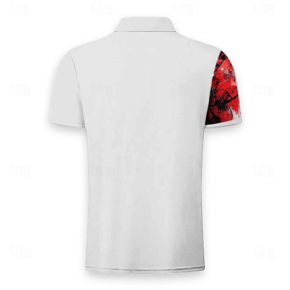 Men's Lion Polo Shirts Golf Shirt Short Sleeve Polo Shirts Collared Shirts Funny Streetwear Vacation Wear Party Outfits Buttons 3D Print Spring & Summer White 2025 - $22.99 –P2