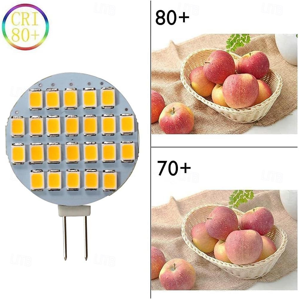 G4 LED Bulb 24-2835 SMD LED 1.5W Daylight 3000K Dimmable Super Bright 15W Halogen Replacement for RV Camper Travel Trailer Boat Under Cabinet Dome Light DC 12V 10Pcs 2026 - $17.99 –P4