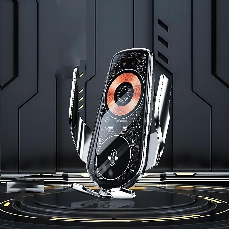 2025年 fyautoper 爆発性 15W ワイヤレス充電亜鉛合金ナビゲーションスタンド 多機能 360 度回転車携帯電話スタンド  コレクション – $45.99 –P7