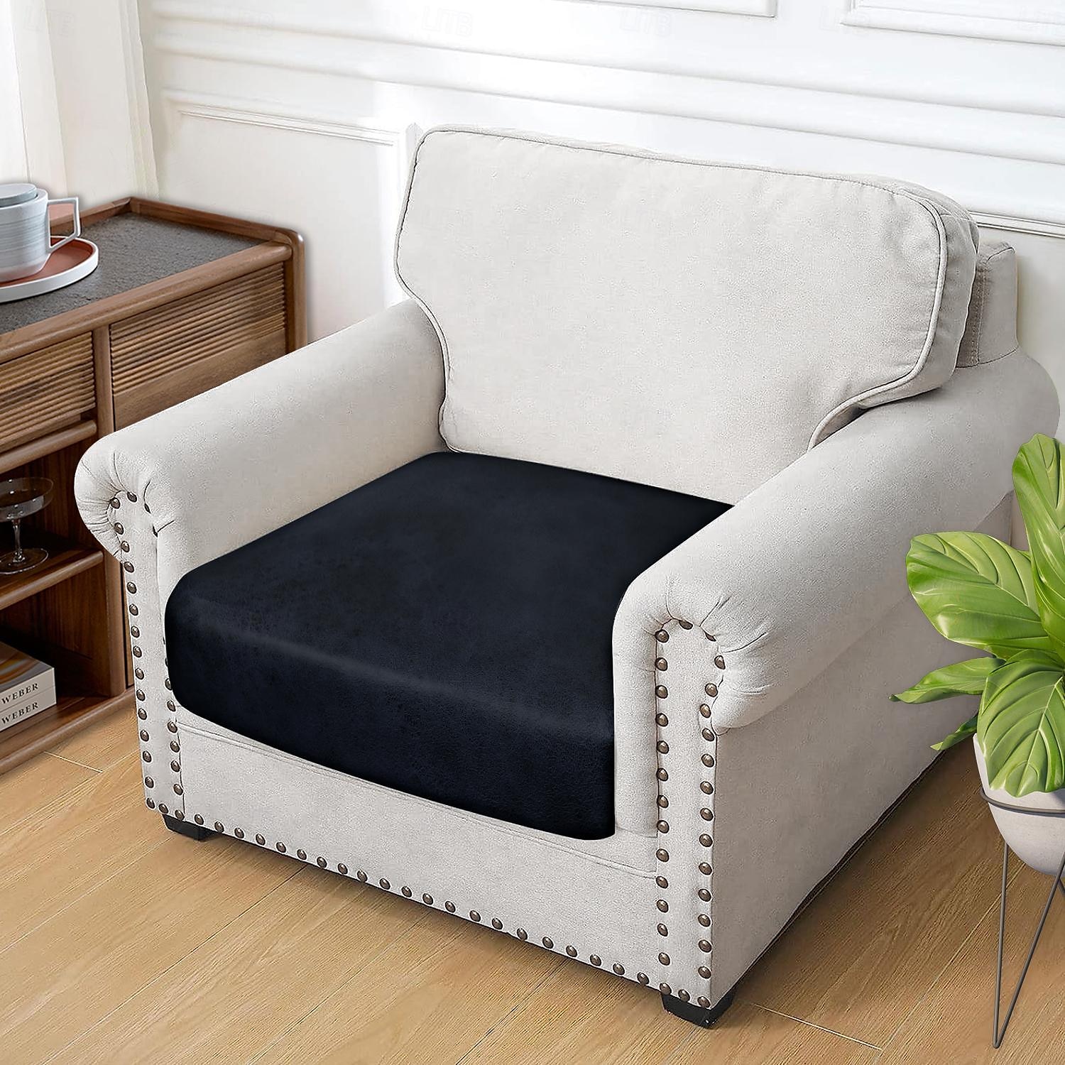 1-sits schäslongöverdrag varmpräglat PU-läder överdrag 2025 - $15.99 –P2