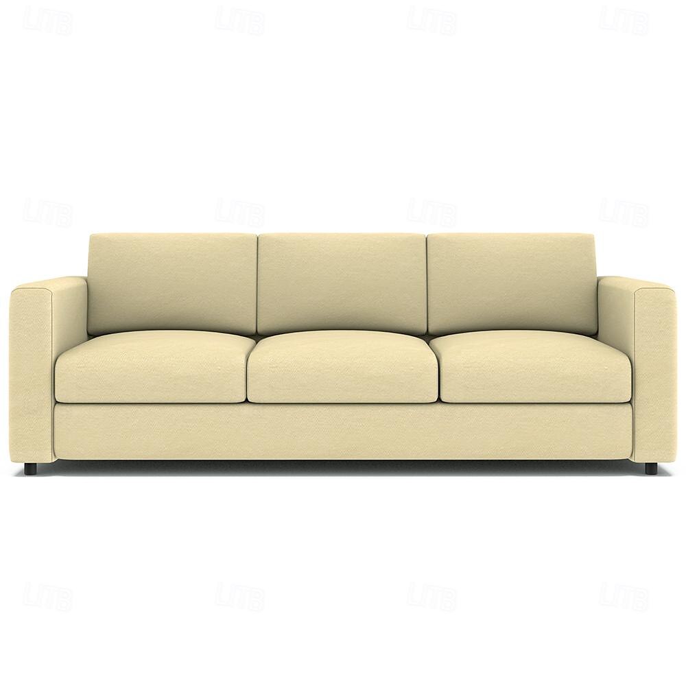 3-Seat Sofa Cover 100% Cotton Solid Color Quilted Slipcovers VIMcover LITB PRIME cover 2025 - $397.29 –P12