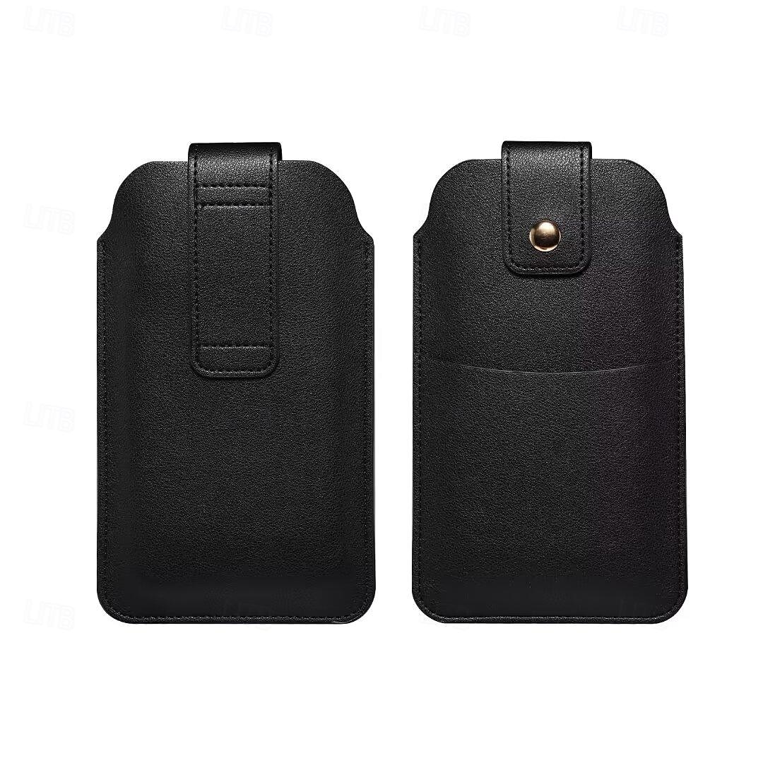 Hommes téléphone portable boucle étui ceinture taille sac accessoires pu cuir sac à main téléphone portefeuille vintage ceinture téléphone portable gaine de protection de 2025 ? $18.99 –P8