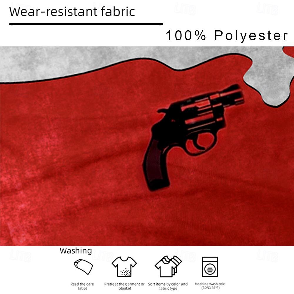 Homens Gráfico Camiseta Manga Curta Camiseta Impressão 3D Camisa Casual vaqueiro ocidental Diário Vermelho Primavera Verão Roupa S M L XL XXL 3XL de 2025 por $21.99 -P3
