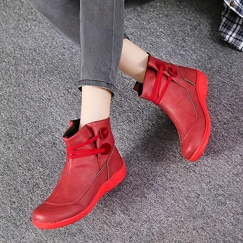 bottines décontractées marron pour femmes avec sangles à double boucle - chaussures confortables au quotidien pour l'automne et l'hiver de 2025 ? $29.99 –P5