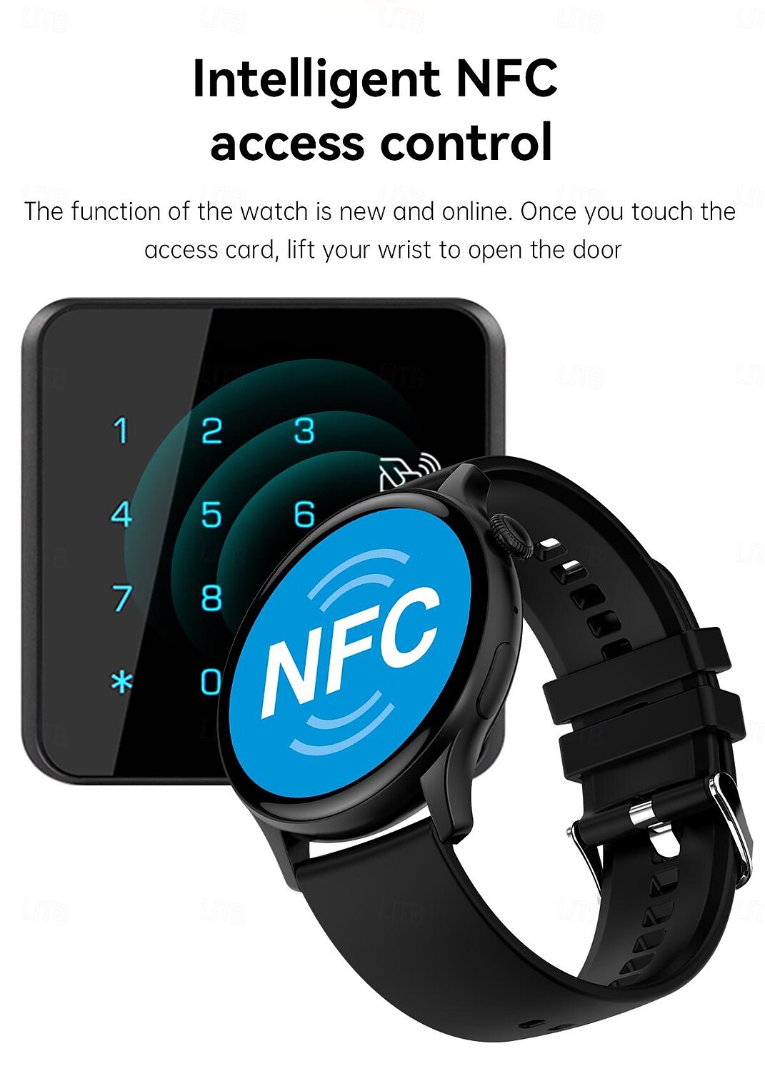Умные часы hk85 1.43 amoled bt call nfc мониторинг здоровья всегда на дисплее отслеживание фитнес-спортивные умные часы 2025 - $48.99 –P15