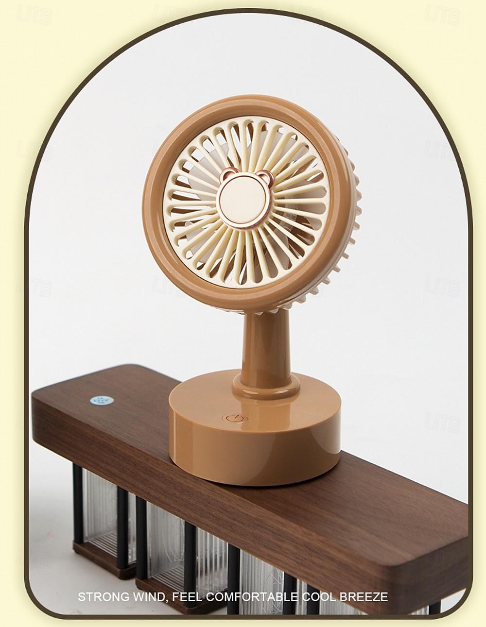Mini Desktop Fan - Portable, Convenient Three-Speed Cooling Fan, Powerful Rechargeable Fan for Students, Home, Office, and Outdoor Use 2025 - $12.49 –P9