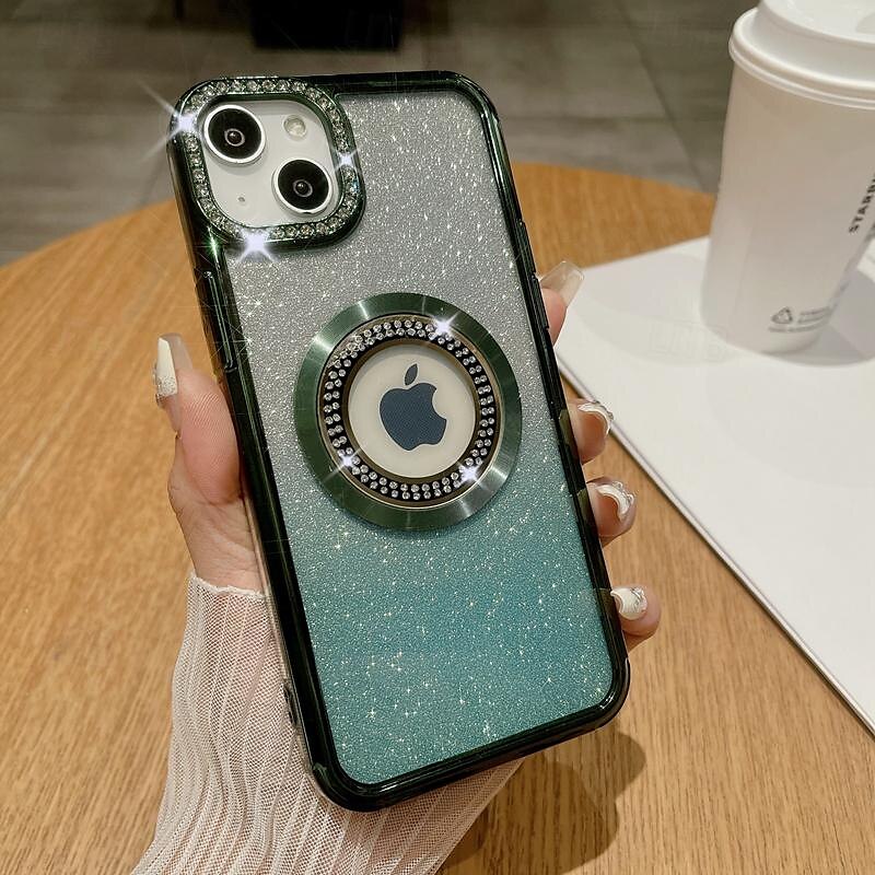 2025年 電話 ケース 用途 iPhone 16 iPhone 15 プロマックスプラス iPhone 14 13 12 11 Pro Max Plus バックカバー ワイヤレス充電をサポート ブリンブリングリッターシャイニー 耐衝撃 TPU 仕上げ  コレクション – $18.99 –P6