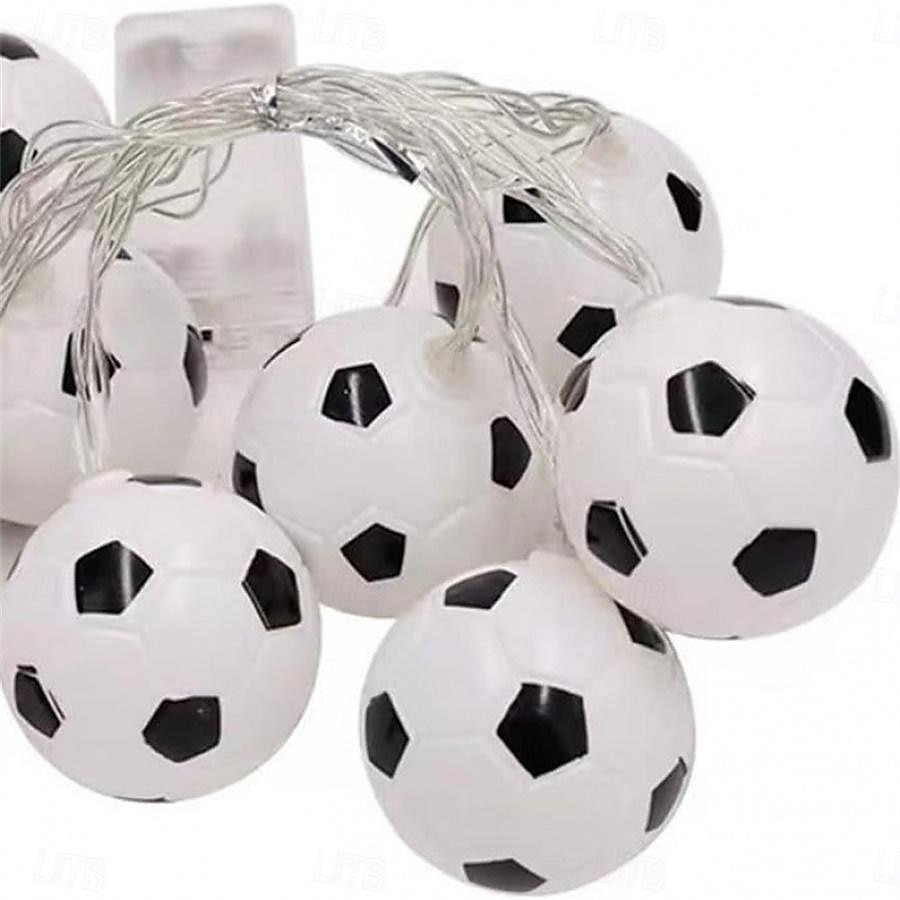 luci della stringa di calcio luci della stringa della palla di sport euro cup usb o funzionamento a batteria 1.5m 3m 6m lucine mix baseball basket calcio calcio luci a led del 2025 a $13.49 –P12